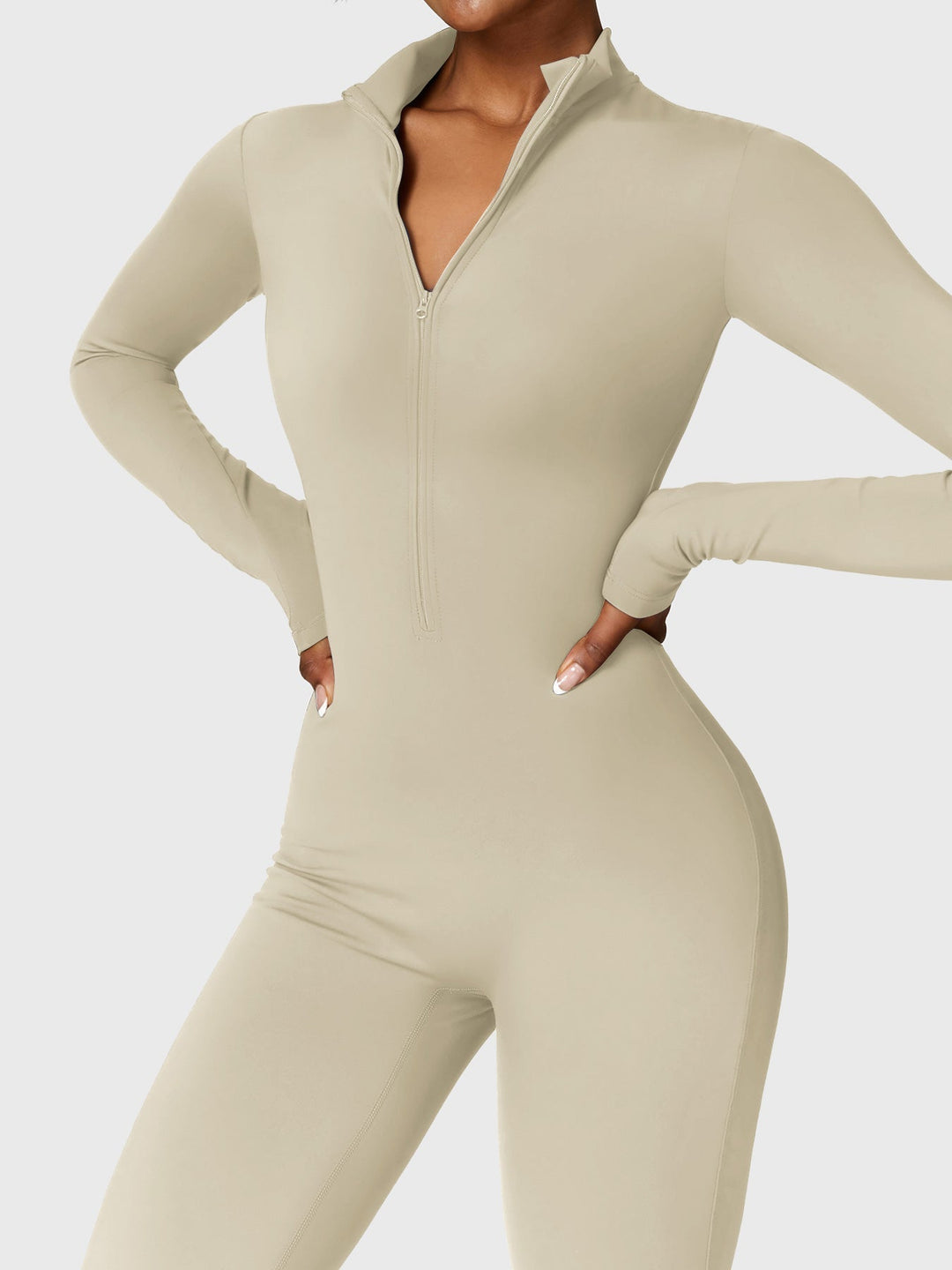 Helga | Stilfuld Premium Zip-Up Bodysuit